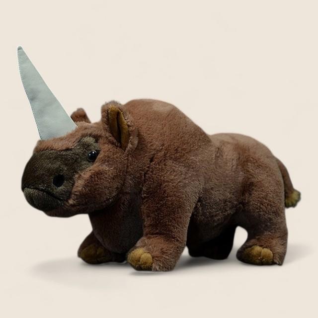 Elasmotherium Prehistoric Rhinoceros Soft Stuffed Plush Toy