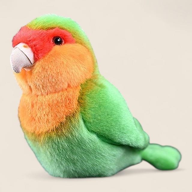 Green Lovebird Soft Stuffed Plush Toy