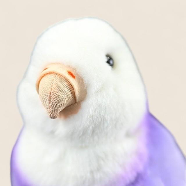 Purple Lovebird Soft Stuffed Plush Toy