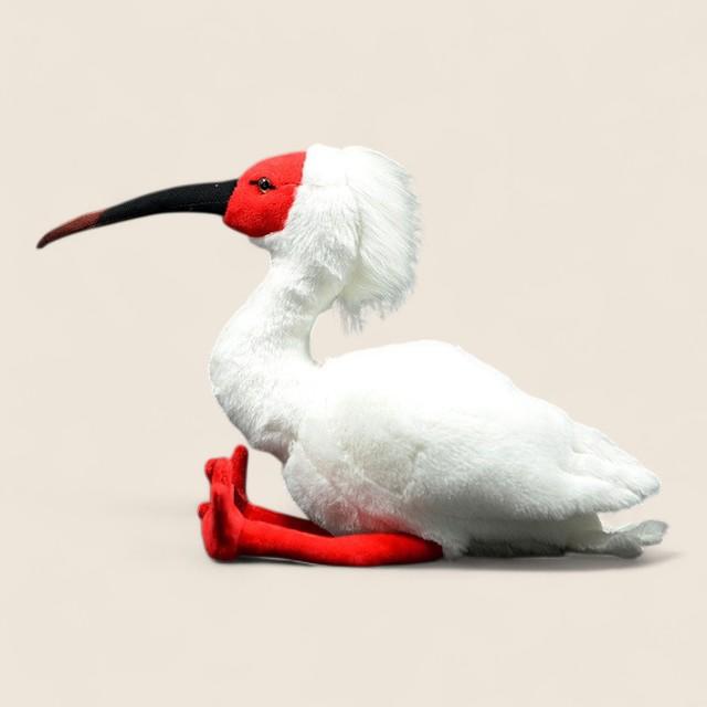 Japanese Crested Ibis Bird Soft Stuffed Plush Toy