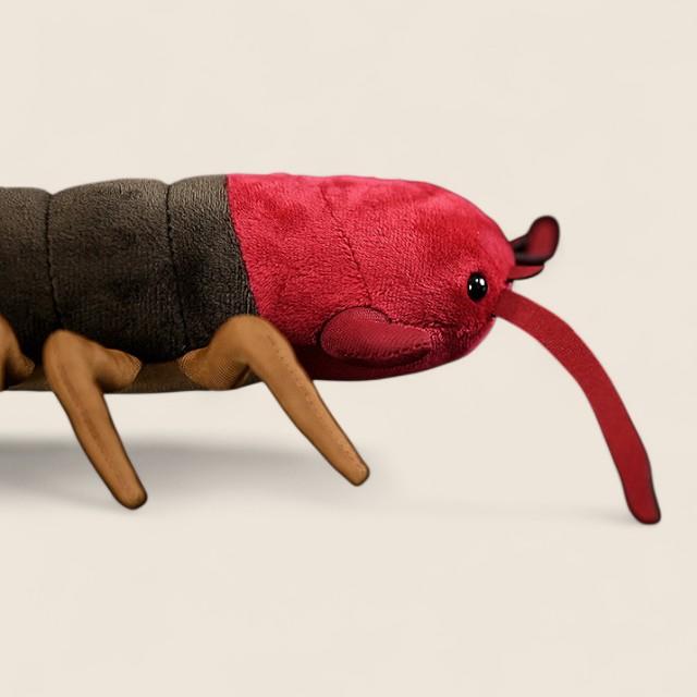 Chinese Red-Headed Centipede Stuffed Plush Toy