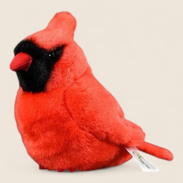 Northern Cardinal Bird Soft Stuffed Plush Toy