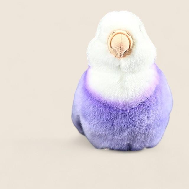 Purple Lovebird Soft Stuffed Plush Toy