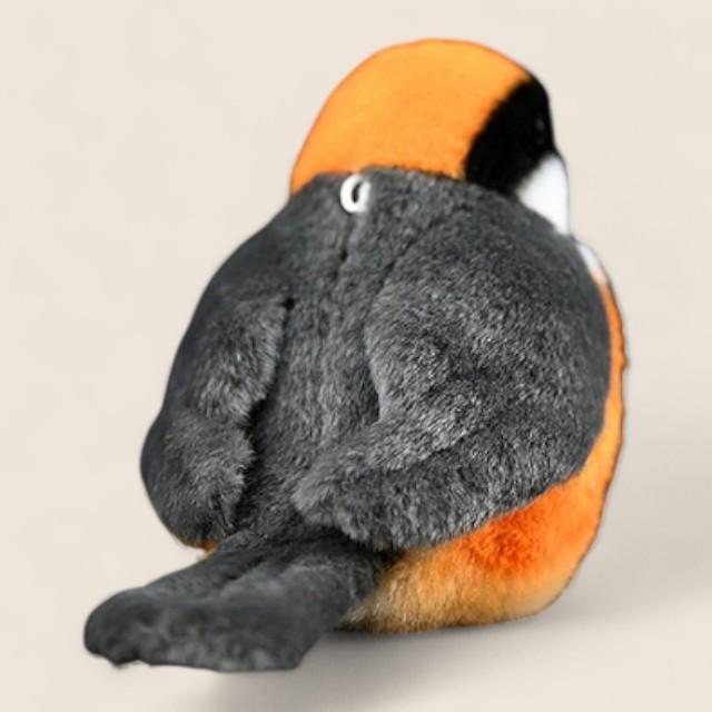 Black-Throated Bushtit Bird Stuffed Plush Toy