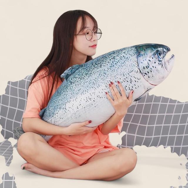 Salmon Fish Soft Stuffed Plush Pillow Toy