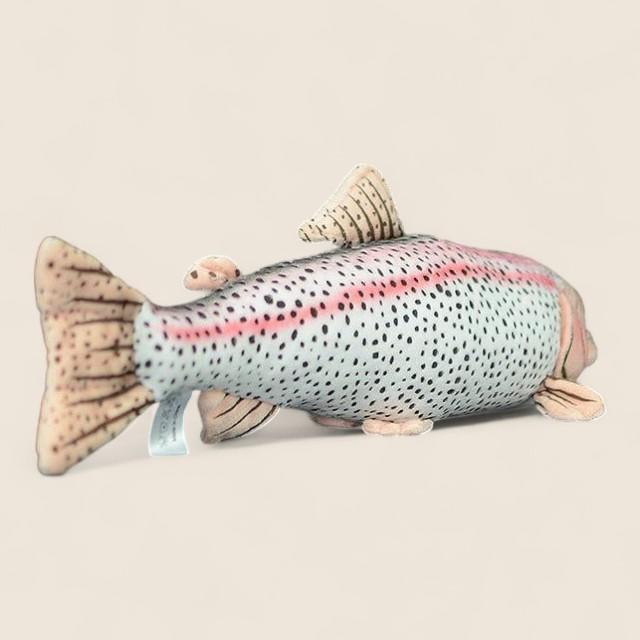 Rainbow Trout Fish Soft Stuffed Plush Toy