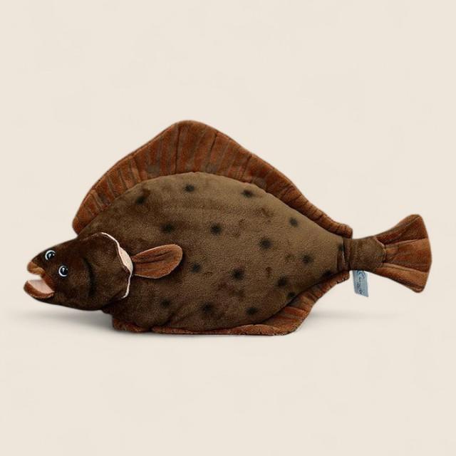 Flounder Flat Fish Soft Stuffed Plush Toy
