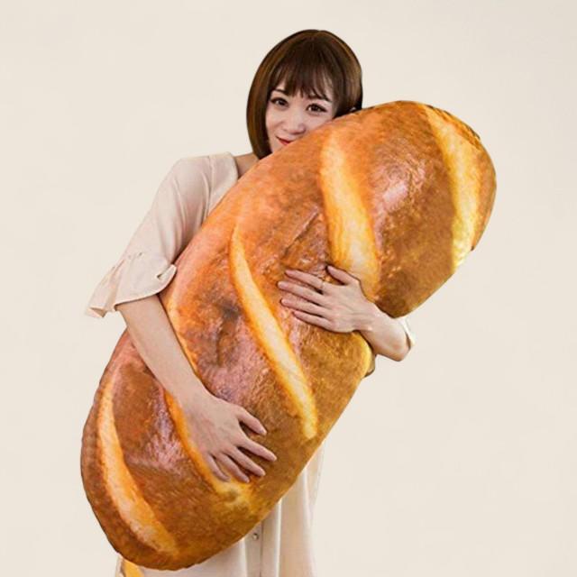 Giant Bread Loaf Soft Plush Cushion Pillow Toy