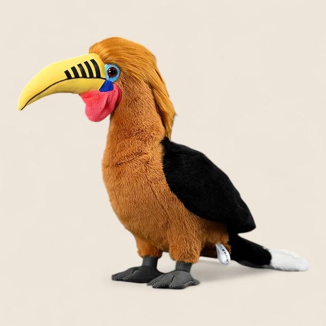 Rufous-necked Hornbill Bird Stuffed Plush Toy