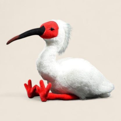 Japanese Crested Ibis Bird Soft Stuffed Plush Toy
