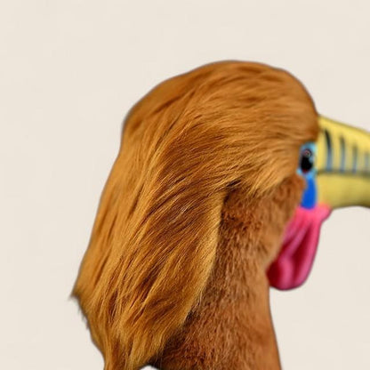 Rufous-necked Hornbill Bird Stuffed Plush Toy