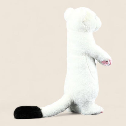 White Stoat Soft Stuffed Plush Toy
