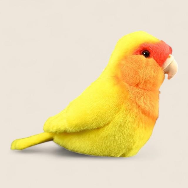 Yellow Lovebird Soft Stuffed Plush Toy