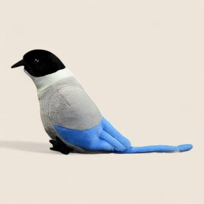 Azure-winged Magpie Bird Soft Stuffed Plush Toy