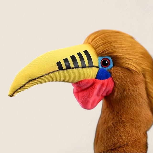 Rufous-necked Hornbill Bird Stuffed Plush Toy