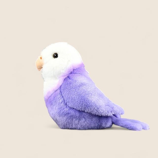 Purple Lovebird Soft Stuffed Plush Toy