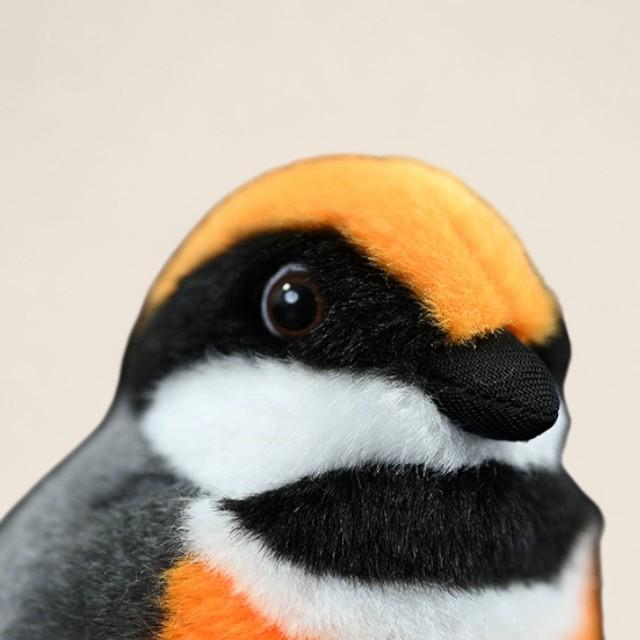 Black-Throated Bushtit Bird Stuffed Plush Toy