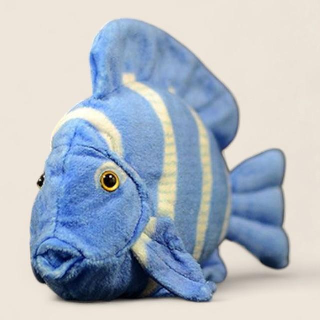 Atlantic Blue Tang Fish Soft Stuffed Plush Toy
