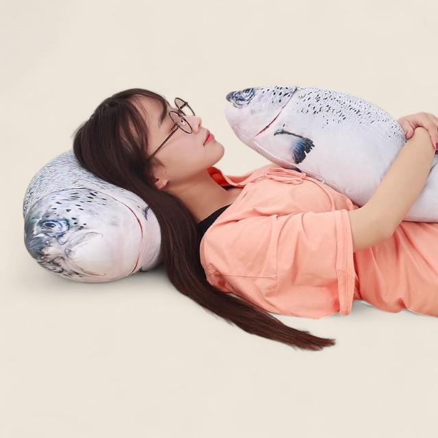 Salmon Fish Soft Stuffed Plush Pillow Toy