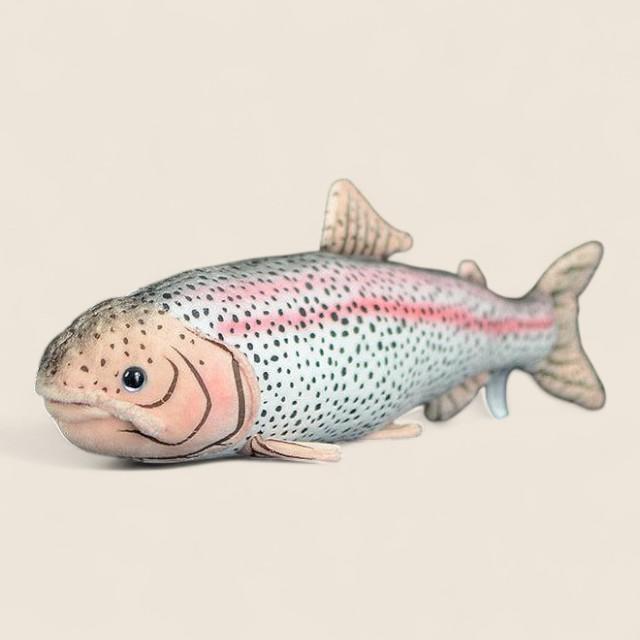 Rainbow Trout Fish Soft Stuffed Plush Toy